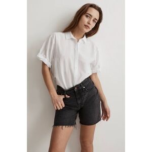 Madewell Cotton-Blend Slim Central Shirt - Size Small